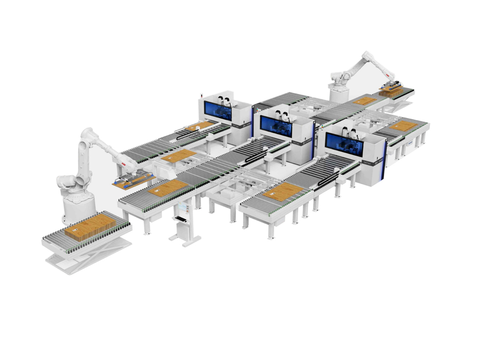 CNC multi-drilling machine connection