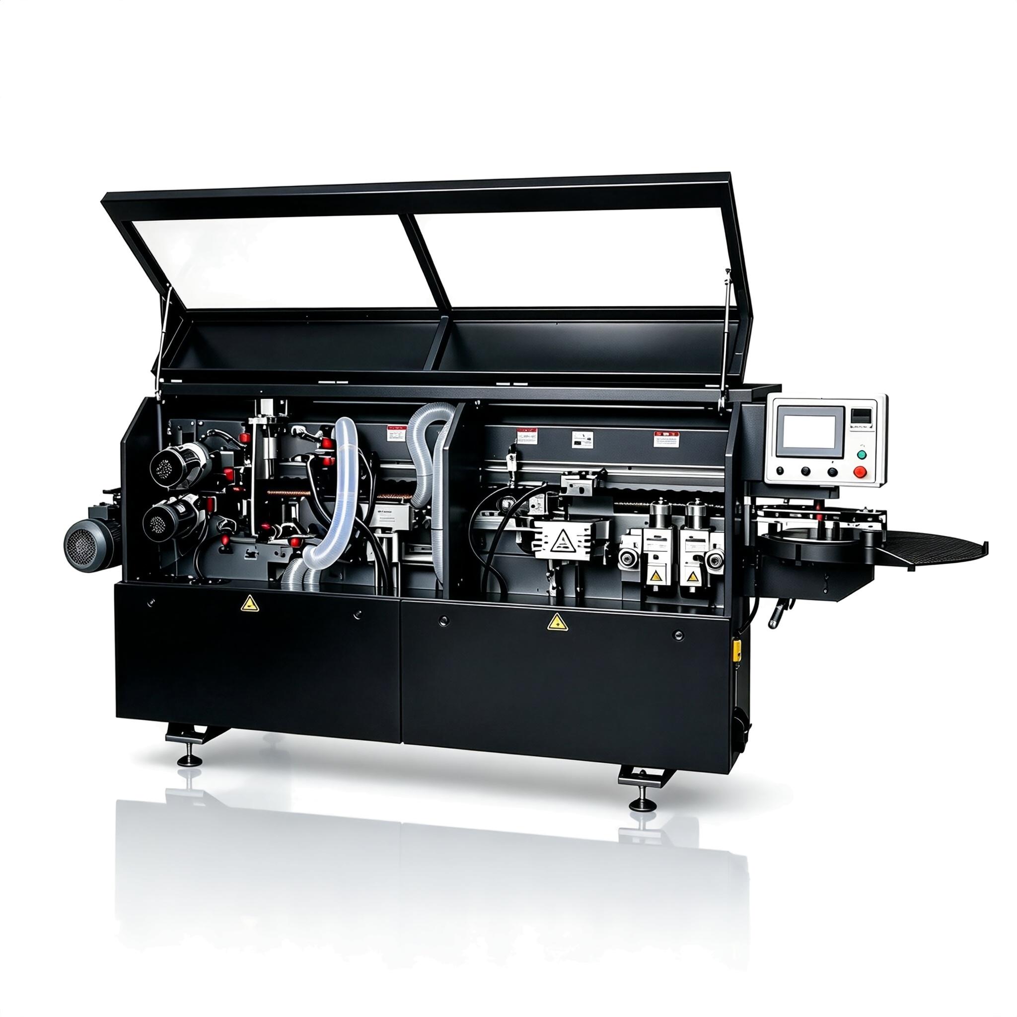 Compact edge banding machine